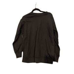 No Boundaries Black Sweatshirt Crew Womans Sz S (4-6)